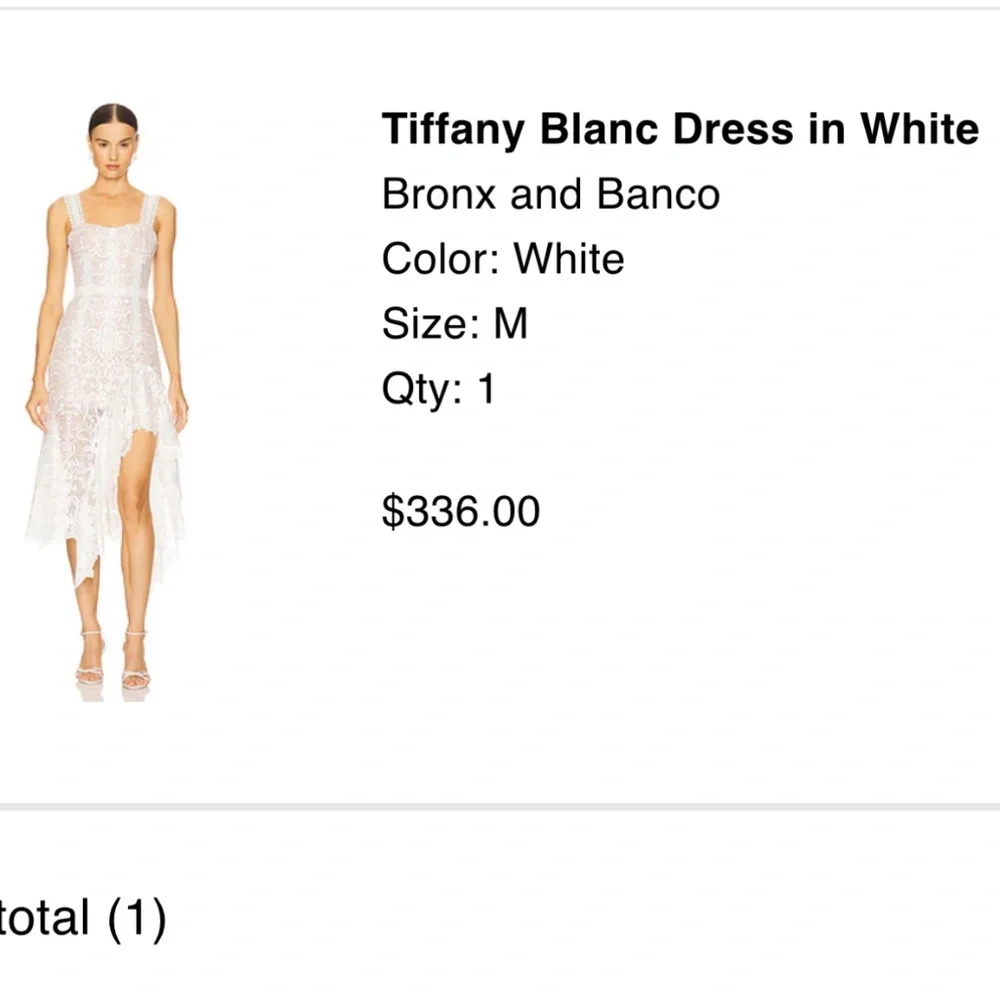 Beautiful white bridal shower dress! - Picture 7 of 8